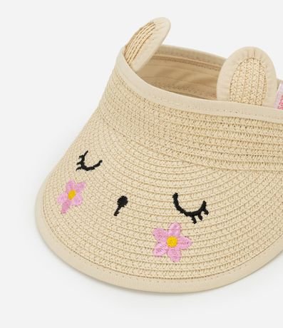Visera Infantil de Paja con Carita - Talle único 4