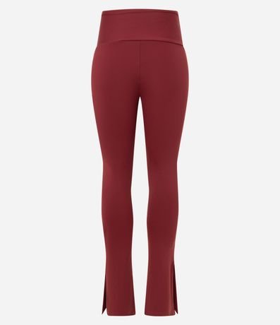 Pantalón Legging Flare Deportiva en Microfibra con Fenda Lateral 7