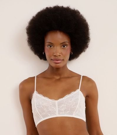 Soutien Top Sin Copa sin Aro en Encaje Floral 2