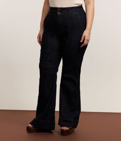 Pantalón Flare en Jeans con Elastano Curve & Plus Size 2