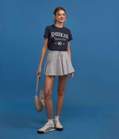 Pollera Mini en Algodón con Lazo en la Cintura 5