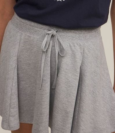 Pollera Mini en Algodón con Lazo en la Cintura 4