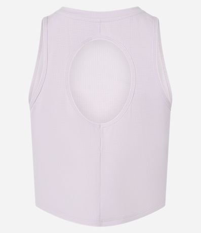 Musculosa Box Deportiva en Microfibra Texturizada con Recorte en la Espalda 7