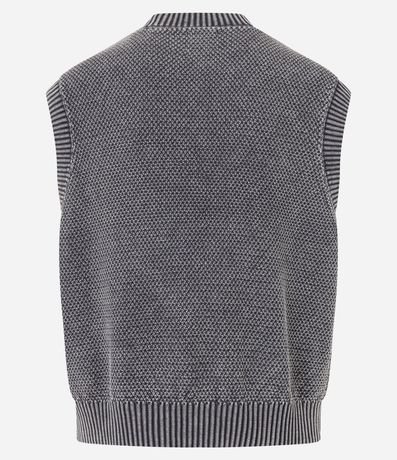 Chaleco Boxy en Punto con Efecto Desteñido 9