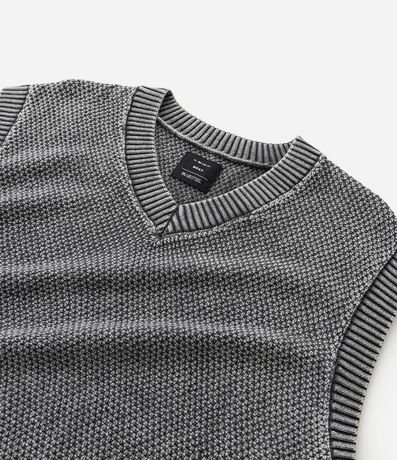 Chaleco Boxy en Punto con Efecto Desteñido 10