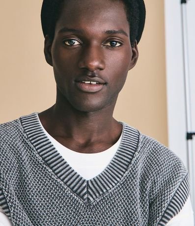 Chaleco Boxy en Punto con Efecto Desteñido 2