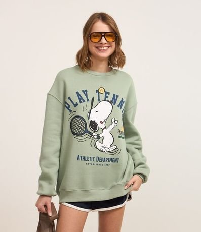 Saco en Algodón con Forro Fleece y Estampa Snoopy