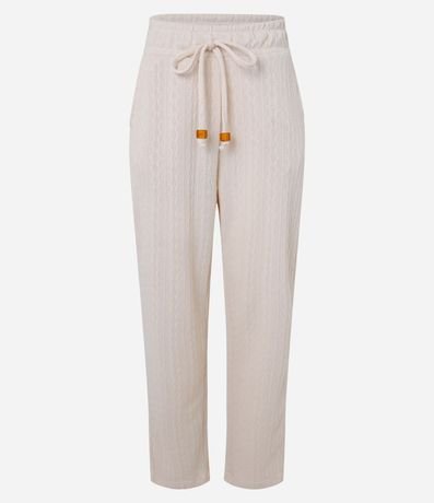 Pantalón Zanahoria con Lazo en la Cintura y Bolsillos Laterales 6