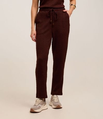 Pantalón Zanahoria con Lazo en la Cintura y Bolsillos Laterales 3