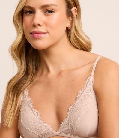 Soutien Top en Microfibra con Detalles en Encaje y Copa Desmontable 3