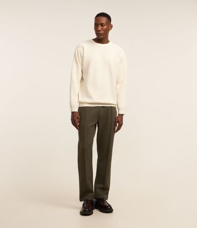 Suéter Básico en Fleece con Felpa Texturizado 2