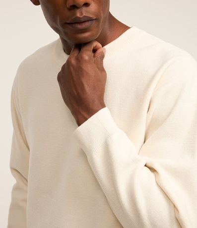 Suéter Básico en Fleece con Felpa Texturizado 3