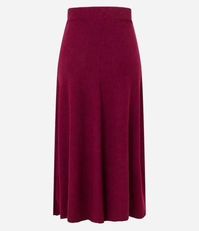 Pollera Larga en Terciopelo Cotelê con Detalle Lateral 7