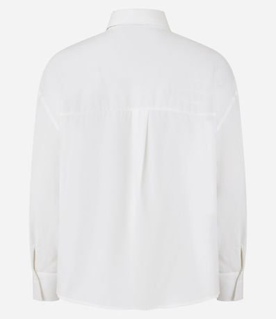 Camisa en Crepé con Cuello Lazo y Manga Larga 6