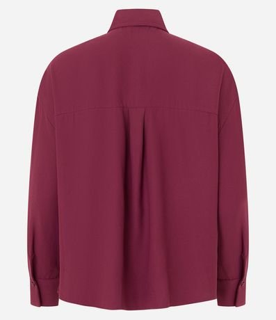 Camisa en Crepé con Cuello Lazo y Manga Larga 7