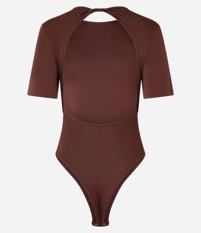 Body en Microfibra con Torcido en el Cuello y Escote en la Espalda 5