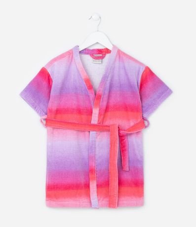 Bata de Baño Infantil Toalla con Estampa Degradé - Talle único