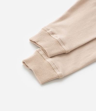 Pantalón Infantil con Cintura Plegada y Puños Canalé - Talle RN a 18 Meses 4