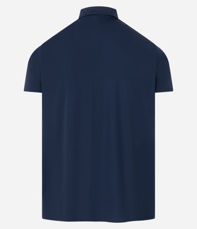 Camisa Polo Slim en Poliamida con Botones en el Cuello 9