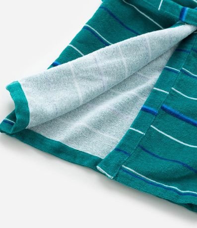 Bata de Baño Infantil Toalla con Estampa de Rayas - Talle 3 a 16 años 4