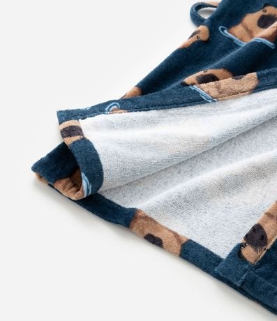 Bata de baño Infantil Toalla con Estampa de Capivara - Talle 3 a 16 años 3