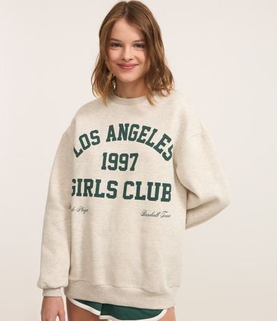 Algodón Slim con Forro Fleece y Estampa Los Angeles 1997 1