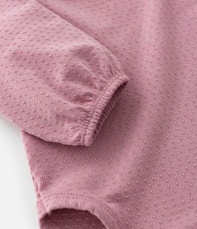 Body Infantil en Algodón Texturizado con Volado en el Cuello - Talle 0 a 24 meses 5