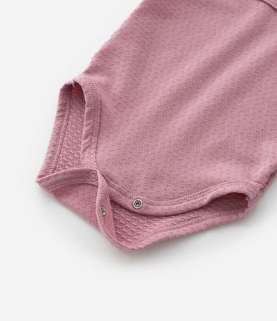 Body Infantil en Algodón Texturizado con Volado en el Cuello - Talle 0 a 24 meses 6