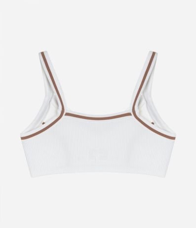 Soutien Canelado en Poliamida Seamless con Recortes Contrastantes 6