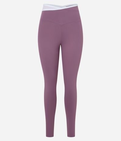 Pantalón Legging Deportiva en Microfibra con Cintura V Bicolor 8