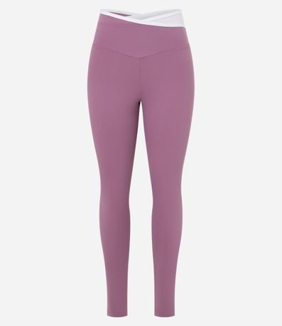 Pantalón Legging Deportiva en Microfibra con Cintura V Bicolor 6