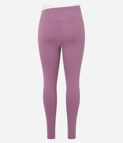 Pantalón Legging Deportiva en Microfibra con Cintura V Bicolor 7