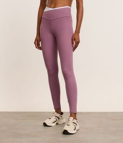 Pantalón Legging Deportiva en Microfibra con Cintura V Bicolor 2