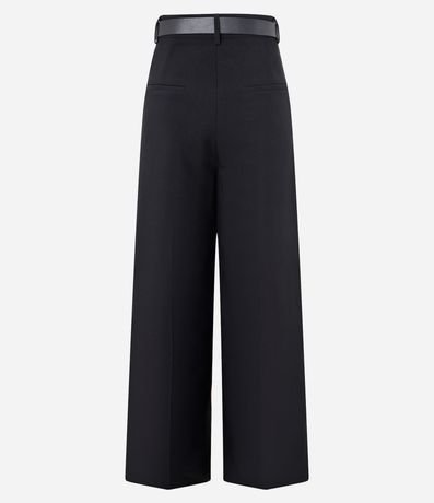 Pantalón Wide Leg en Sastrería con Pliegues y Cinturón 7