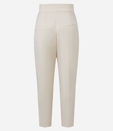 Pantalón Zanahoria en Sastre Cintura Alta con Pliegues 7