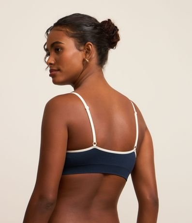 Soutien Sport Seamless con Detalles Contrastantes y Textura 3