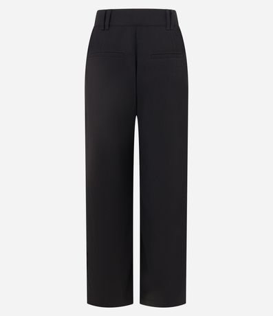 Pantalón Wide Cintura Baja en Crepé con Frisos 6