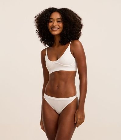 Bombacha Colaless Seamless con Acabado Contrastante