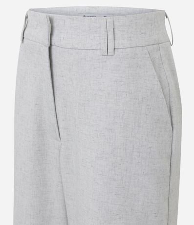 Pantalón Wide Leg Sastrería en Crepé con Bolsillos 6