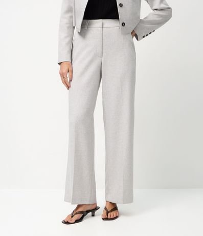 Pantalón Wide Leg Sastrería en Crepé con Bolsillos 3