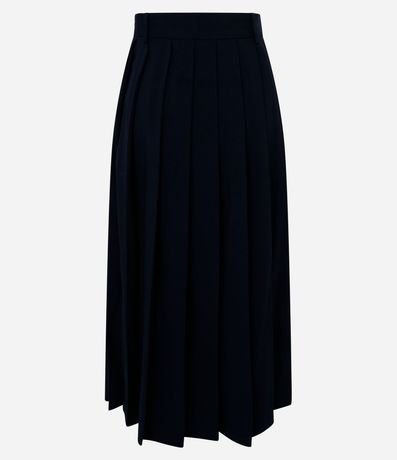 Pollera Evasê Midi Sastrería con Efecto Plegado 6