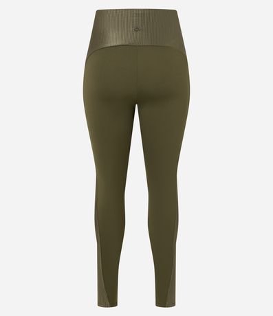 Pantalón Legging Deportiva en Microfibra con Cintura alto y Detalle Canelado 6