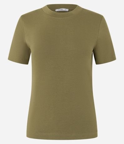 Blusa en Rib con Cuello Redondo 6