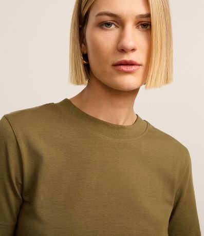 Blusa en Rib con Cuello Redondo 3