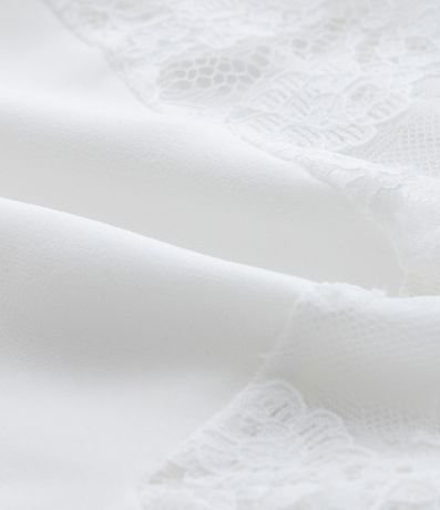 Camisón Sin Copa en Malla con Detalles en Encaje 6