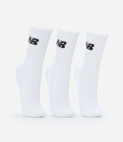 kit 03 Medias Cano Mediano en Algodón New Balance 2