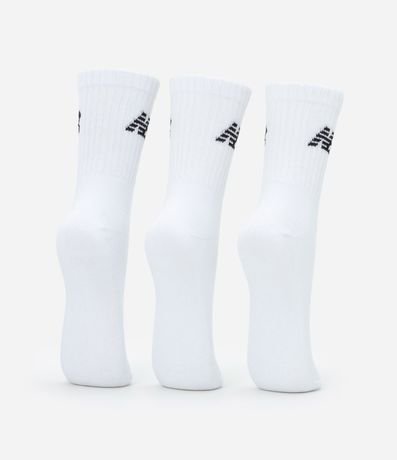 kit 03 Medias Cano Mediano en Algodón New Balance 3