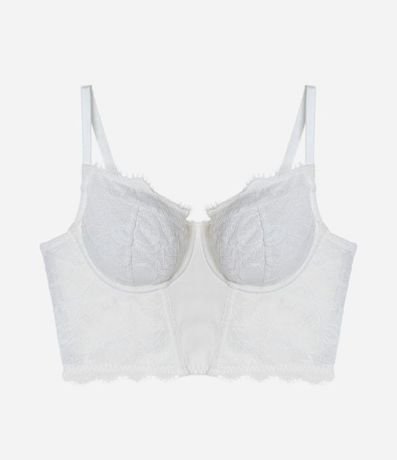 Corset sin Copa en Encaje Floral con Bandoleras Ajustables 5