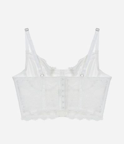Corset sin Copa en Encaje Floral con Bandoleras Ajustables 6