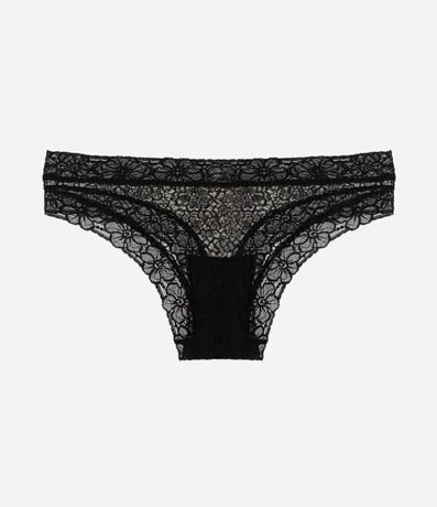 Bombacha Bikini en Laise con Textura Floral 4